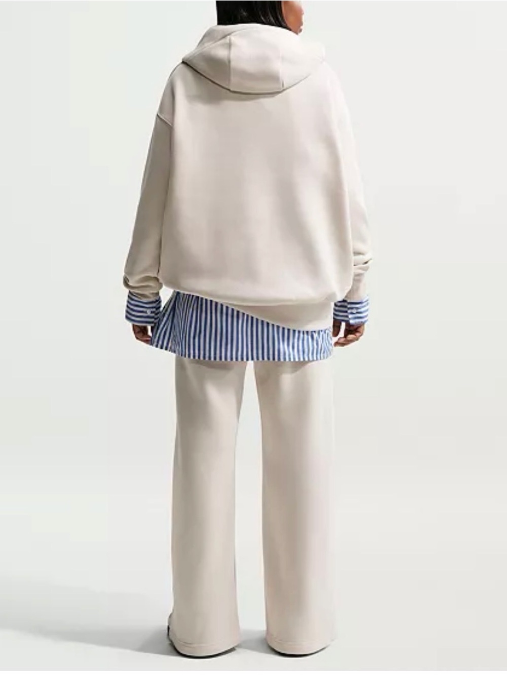 Nike Women's Beige Wide-Leg Pants - Picture 3 of 6
